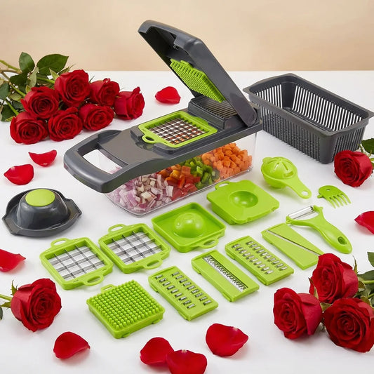 Guarded Vegetable Chopper Set