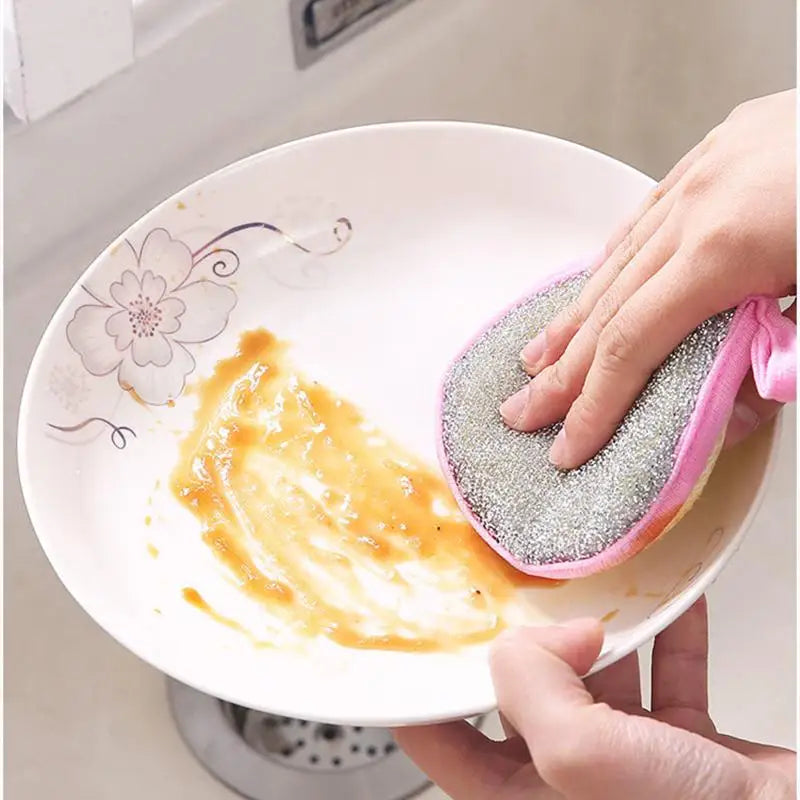 Double-Sided Dishwashing Scrub Set